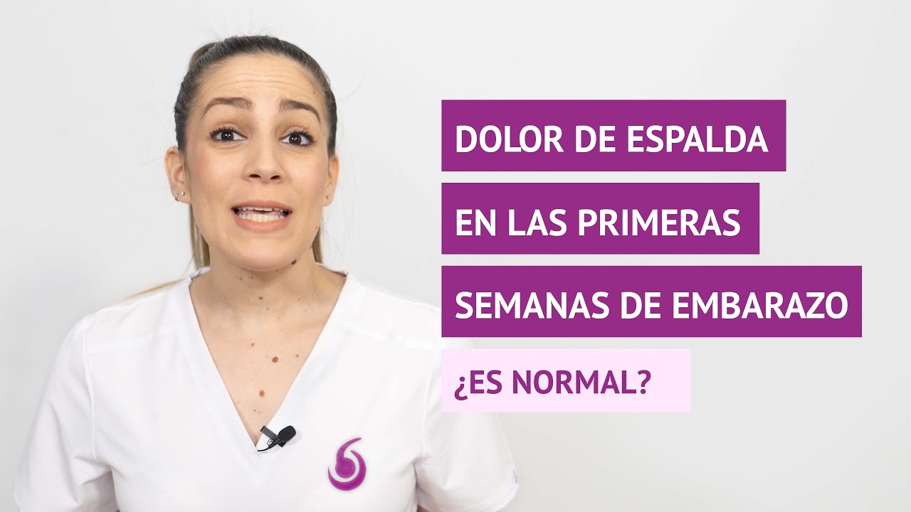 dolor de espalda sintoma de embarazo