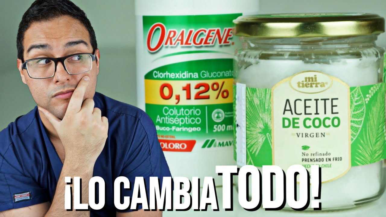 aceite de coco como enjuague bucal