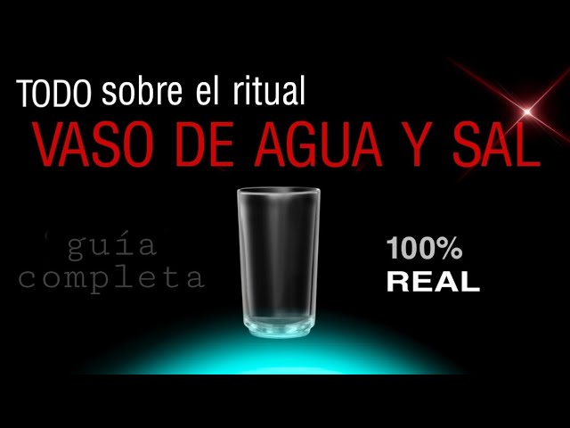 como leer el vaso de agua con sal