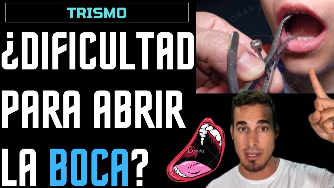 no puedo abrir la boca más de dos dedos
