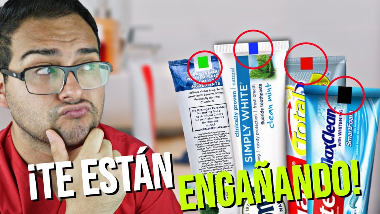 que significan los colores de la pasta de dientes