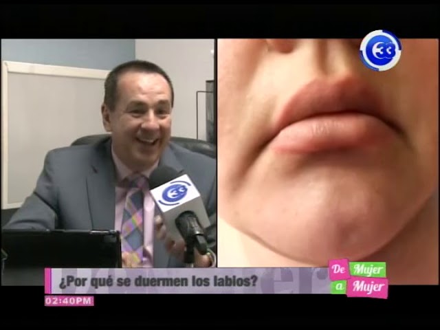 se me duerme un trozo de labio