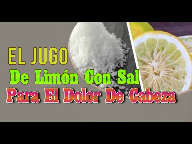 agua con sal para el dolor de cabeza