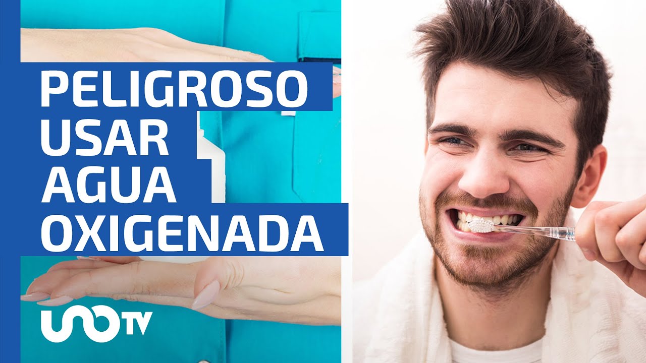 cuál es el efecto del agua oxigenada en los dientes