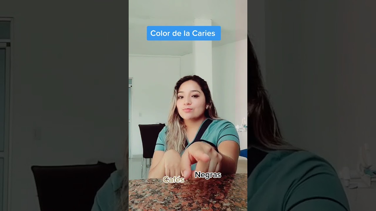 de que color son las caries
