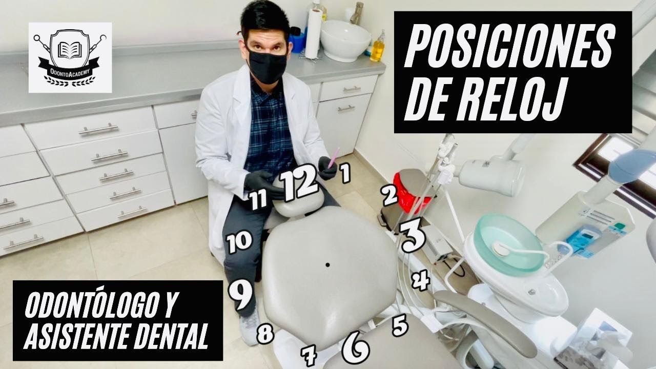 esquema del reloj en el trabajo dental