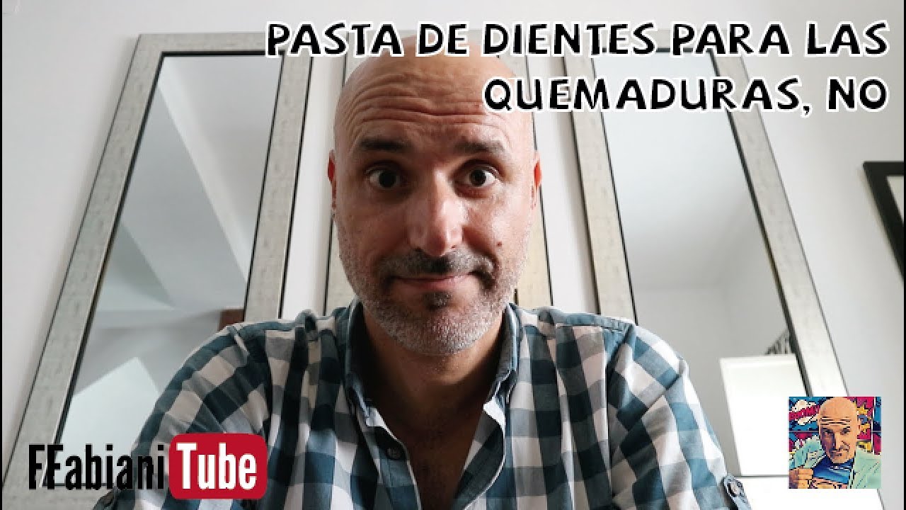 pasta de diente para las quemaduras