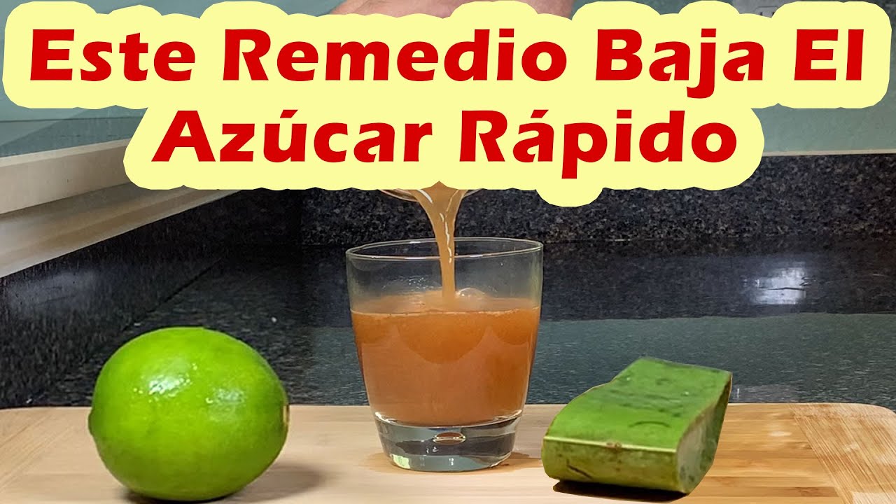 remedio casero para bajar el azucar de inmediato