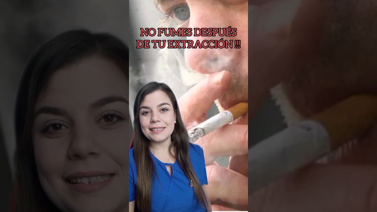 se puede fumar con puntos en la boca