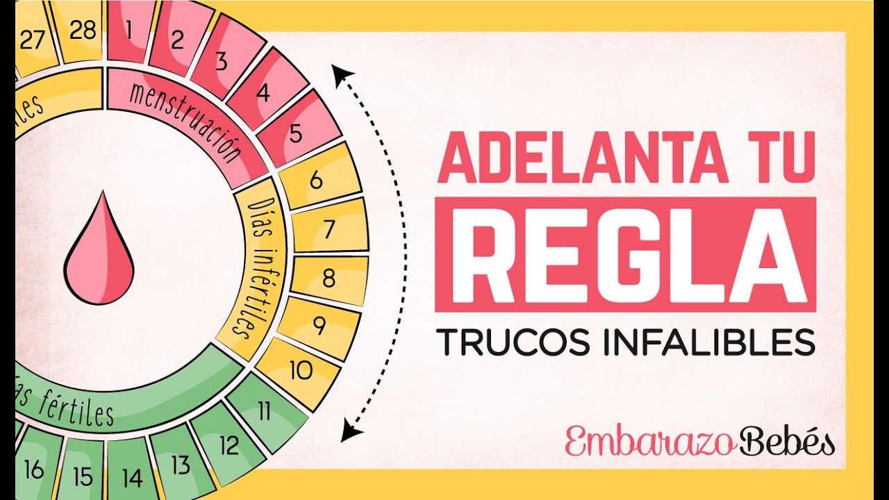 hacer que te baje la regla