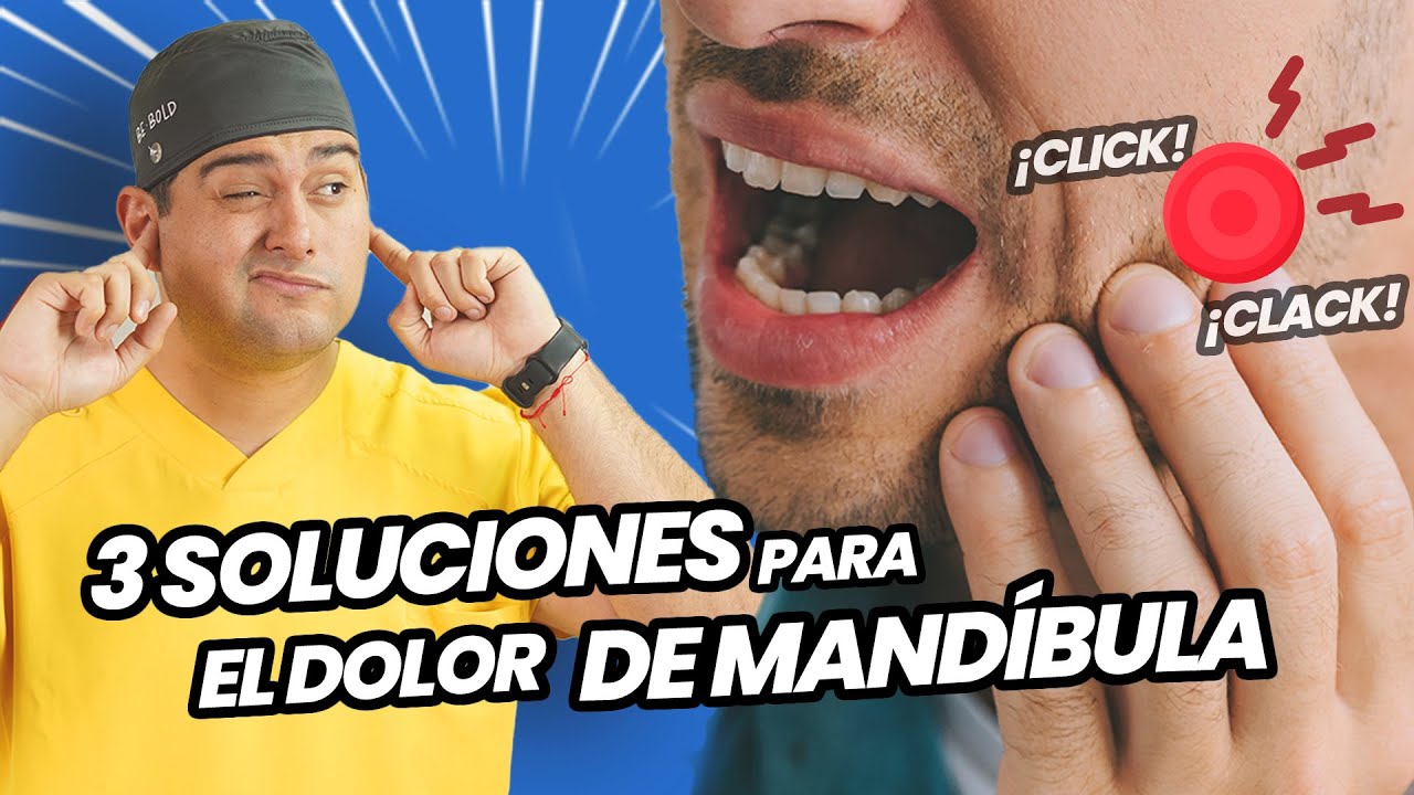 no puedo abrir la mandibula me duele
