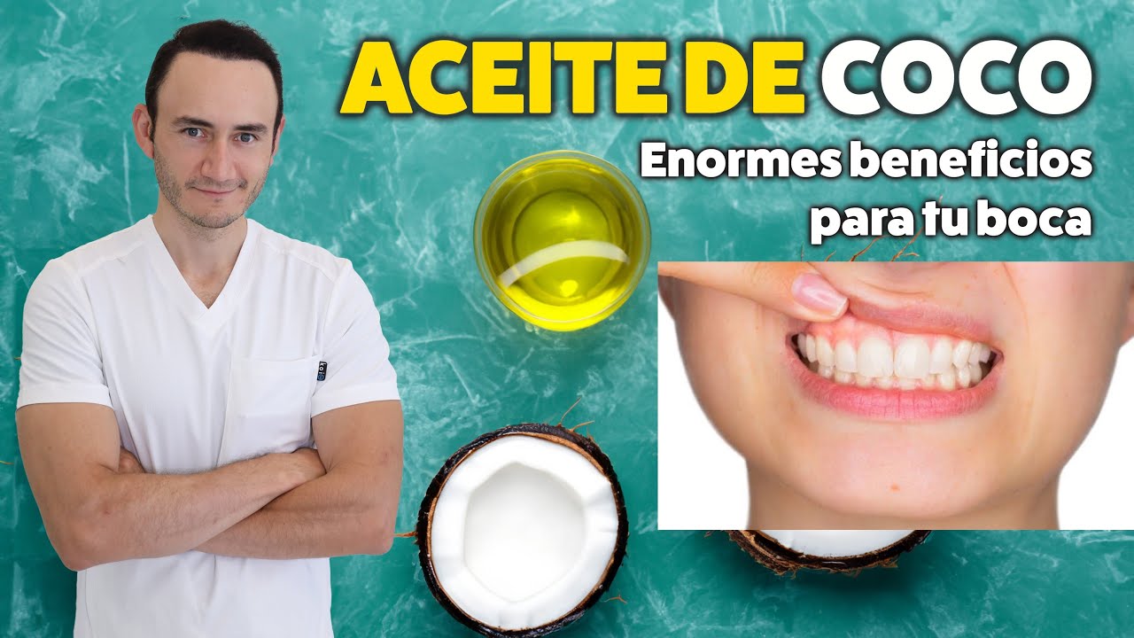 aceite de coco para limpiar los dientes