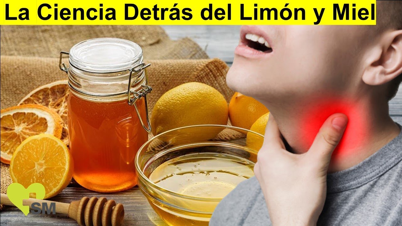 agua con miel para la garganta