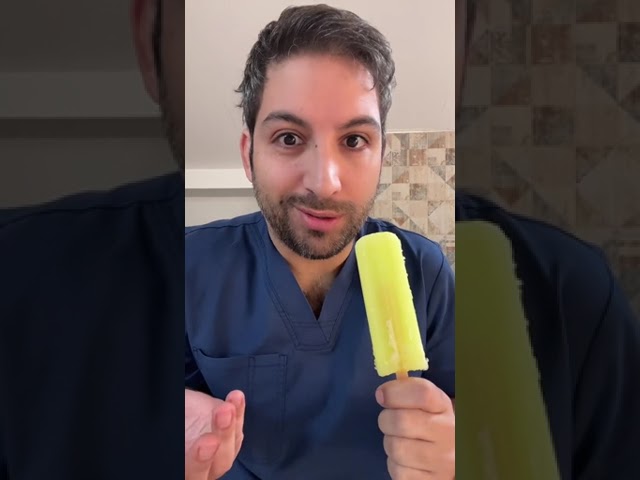 helado para el dolor de garganta