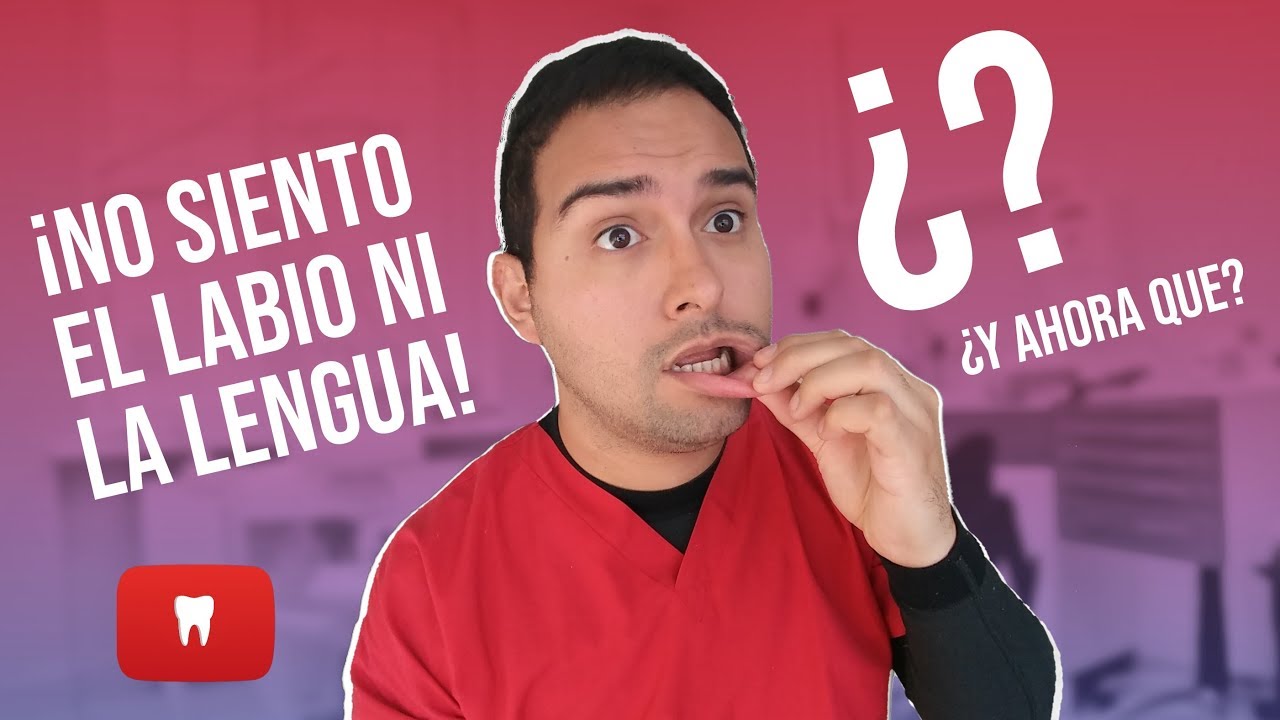 labio dormido después de anestesia dental