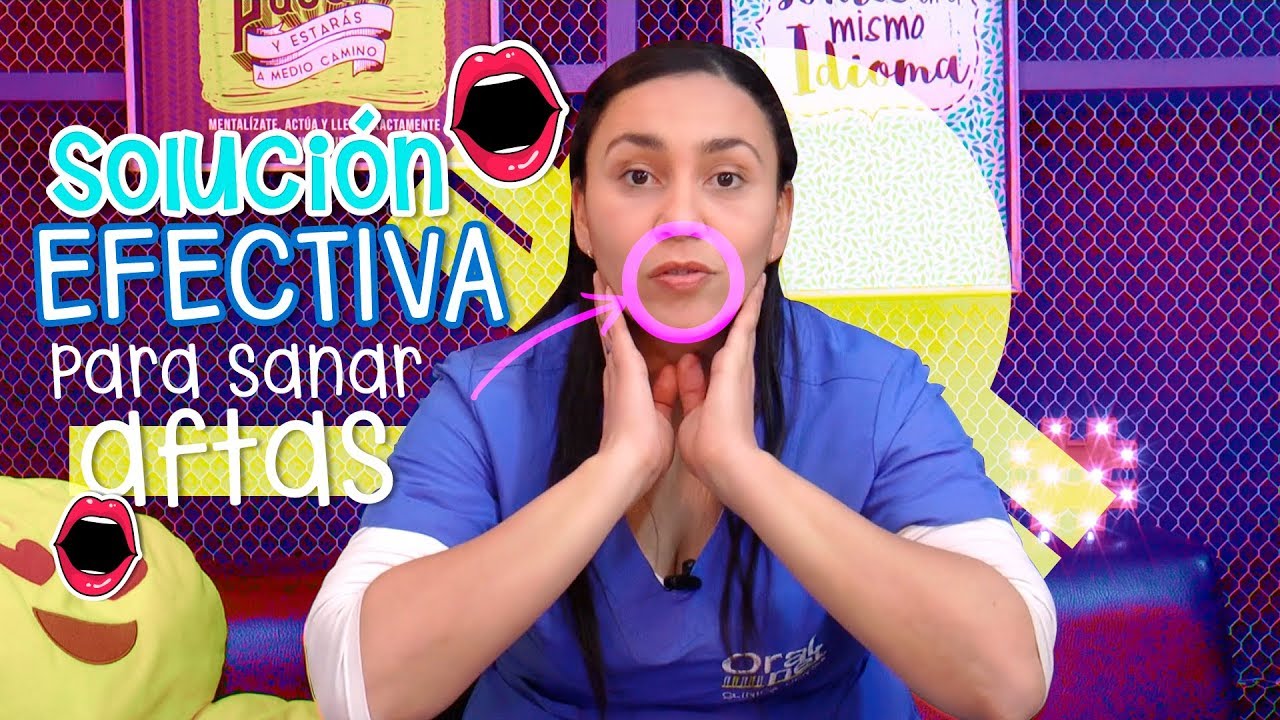 como curar aftas en la garganta