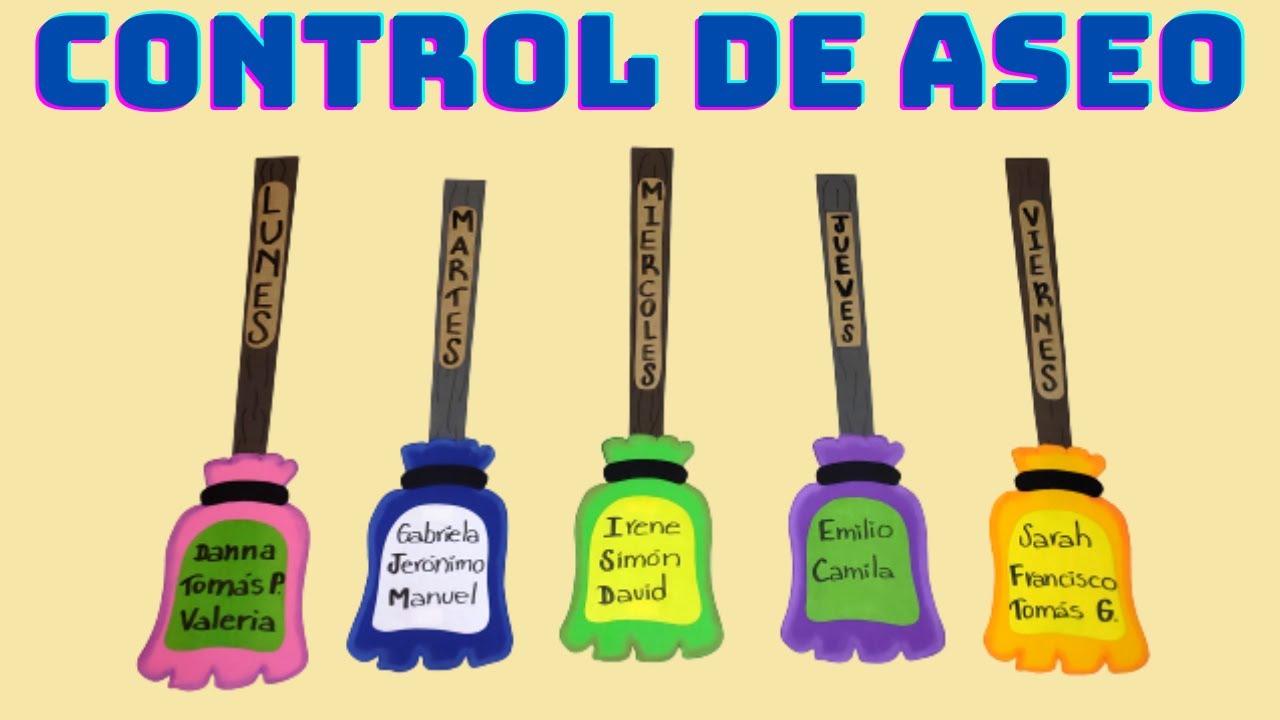 como hacer un cartel de limpieza