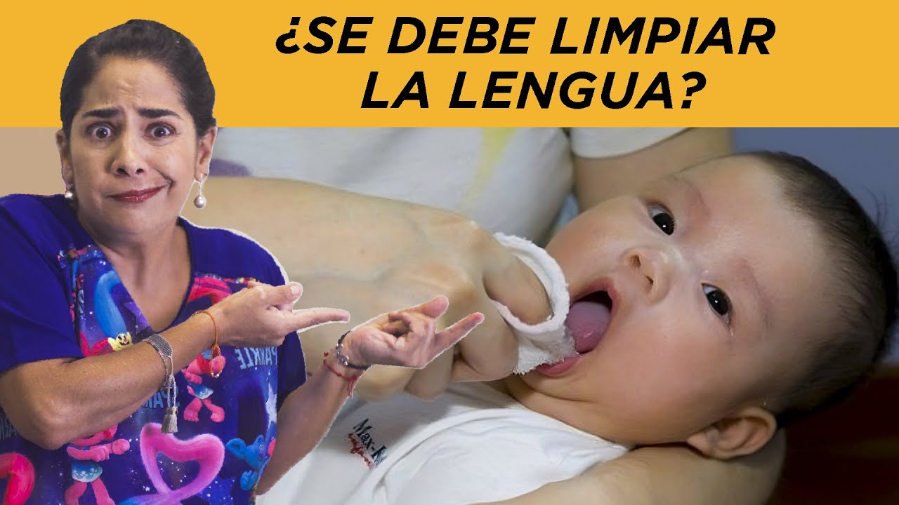 como limpiar la lengua de un bebe