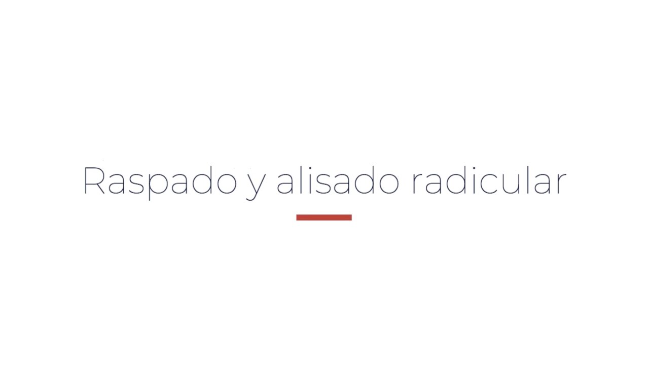 diferencia entre raspado y alisado radicular