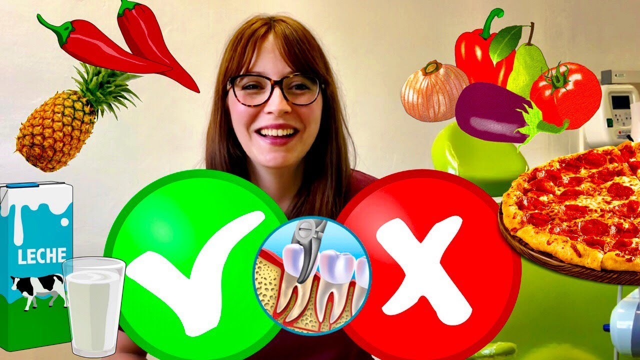 alimentos prohibidos después de una limpieza dental