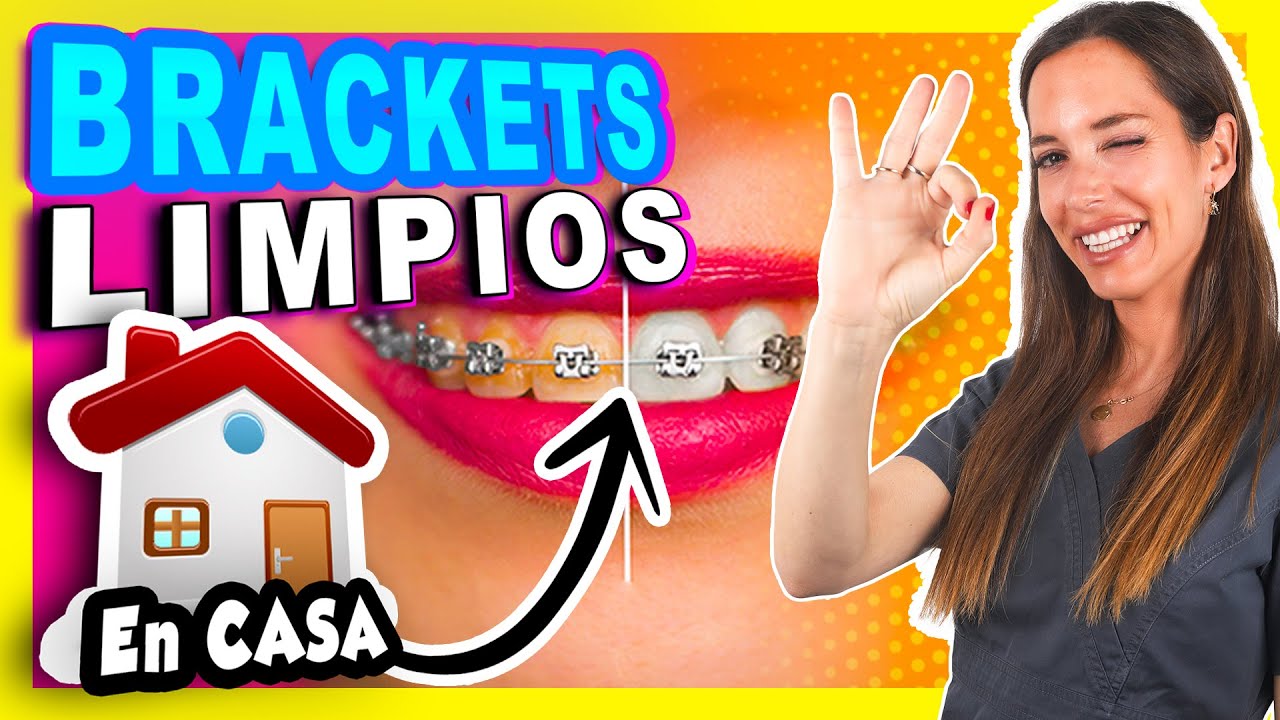 como lavarse los dientes con brackets