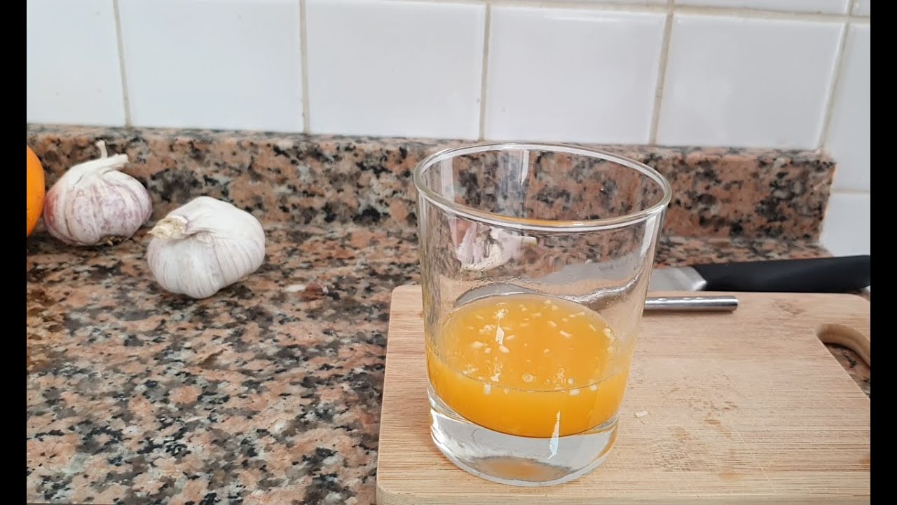 naranja con ajo para que sirve