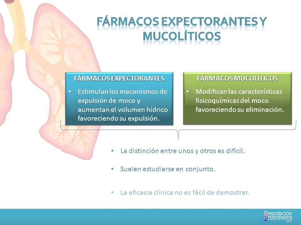 cual es el mejor mucolítico y expectorante
