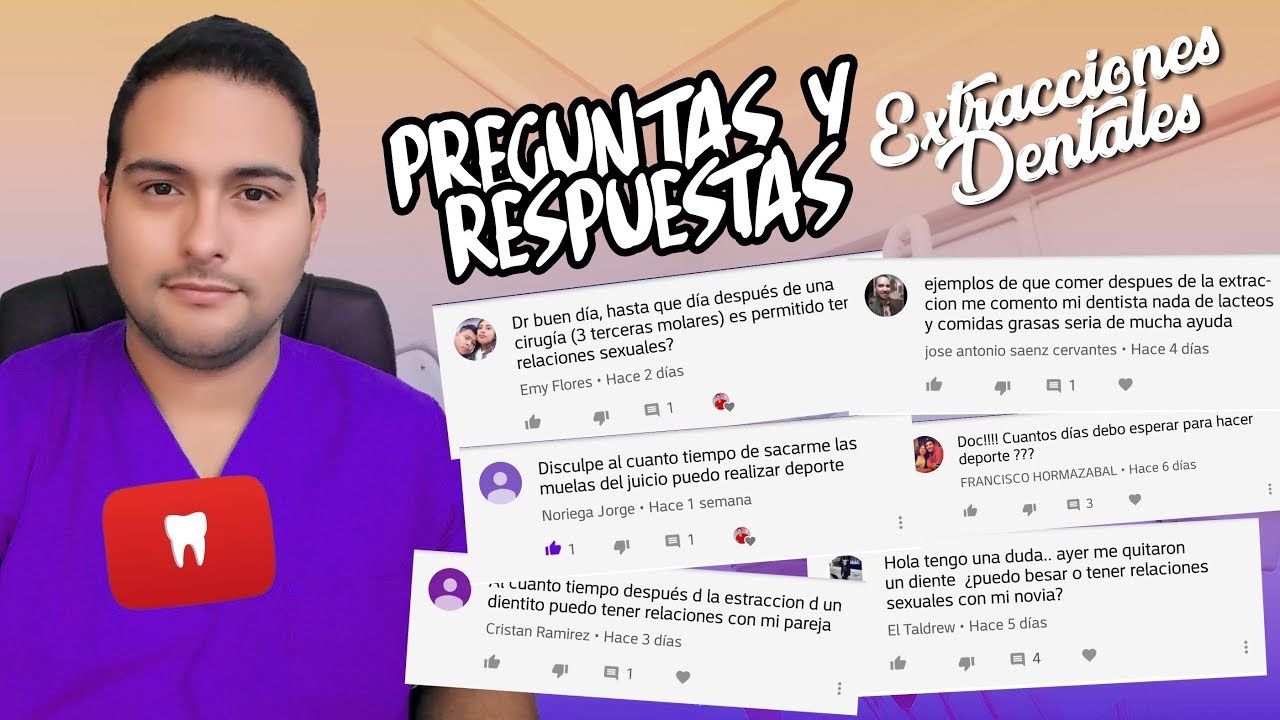 se puede hacer el amor después de sacar una muela